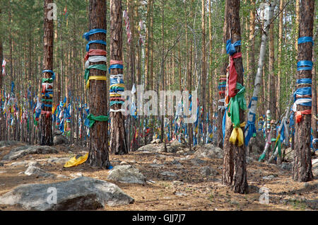 Datsan - Palazzo della dea Yanzhima, Barguzin valley,Buryatia, Russia, Foto Stock