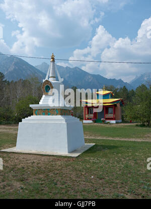 Datsan - Palazzo della dea Yanzhima, Barguzin valley,Buryatia, Russia, Foto Stock