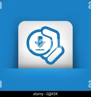 Icona di download Illustrazione Vettoriale