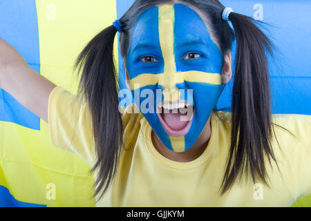 Bandiera della Svezia giubilo Foto Stock