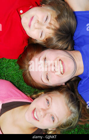 Ridere risate ridere Foto Stock