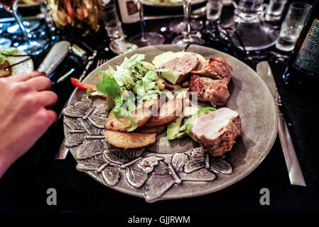 Cenone di Capodanno Foto Stock