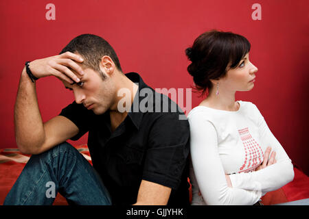 Difficoltà di relazione Foto Stock