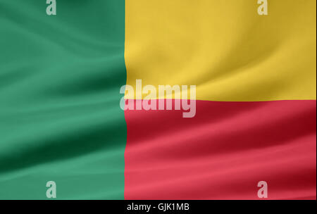 Africa bandiera benin Foto Stock