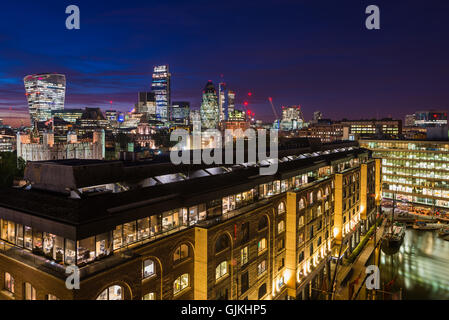 City of London visto da un tetto, London, Regno Unito Foto Stock