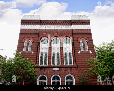 Sinagoga nell'elegante città di Savannah sul Fiume Savannah in Georgia negli Stati Uniti Foto Stock
