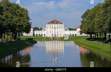 Il castello di Nymphenburg a Monaco di Baviera Foto Stock