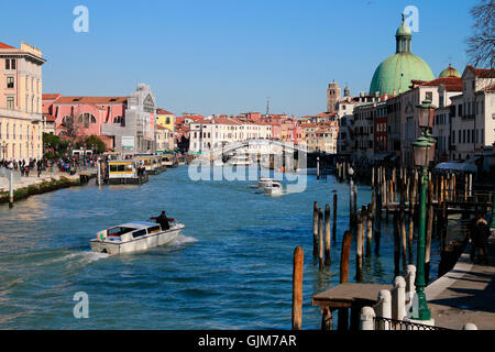 Impressionen: Canal Grande, Venedig, ITALIEN. Foto Stock