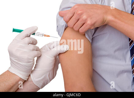 influenza di vaccinazione Foto Stock