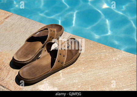 Scarpe caviglia-strap sandalo sandali Foto Stock