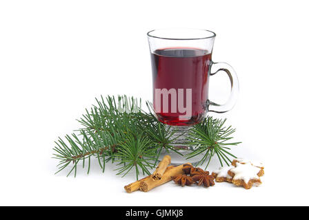 Gluhwein - vino caldo il punzone 04 Foto Stock