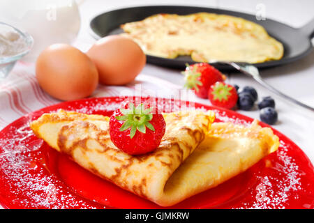 Frittelle con ingredienti Foto Stock