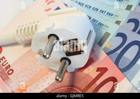 Banconote plug note del tesoro Foto Stock