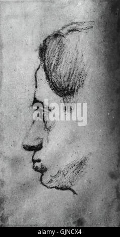 *Autoportret* di Marian Ruzamski * (autoritratto) del 1938 raffigura l'immagine dell'artista in un dipinto dettagliato e introspettivo. L'autoritratto di Ruzamski riflette la sua profondità emotiva e l'esplorazione artistica durante un periodo turbolento nella storia polacca. Foto Stock