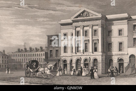 Royal anfiteatro (ora Royal Court Theatre) Roe Street, Liverpool. HARWOOD 1829 Foto Stock