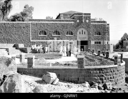 Tiberiade, Scots missione Hospital, esterno con nuovo giardino anteriore. 1940 1946. Matson Foto Stock