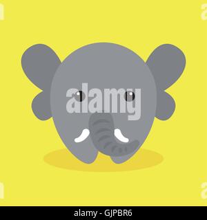 Cartoon carino elephant Illustrazione Vettoriale