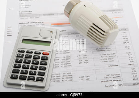 costi energetici Foto Stock