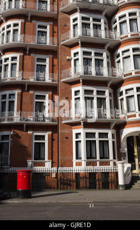 Ambasciata del Paese sudamericano nel quartiere londinese di Knightsbridge Foto Stock