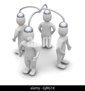 Collegare il collegamento di comunicazione Foto Stock