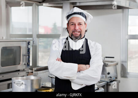Ristorante ridere risate Foto Stock