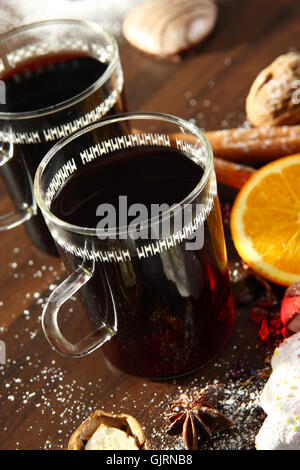 Gluhwein tazze Foto Stock