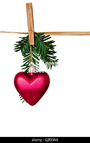 Cuore natale xmas Foto Stock