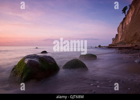 Pietra acqua sunrise Foto Stock