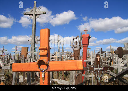 Collina delle Croci di siauliai Foto Stock