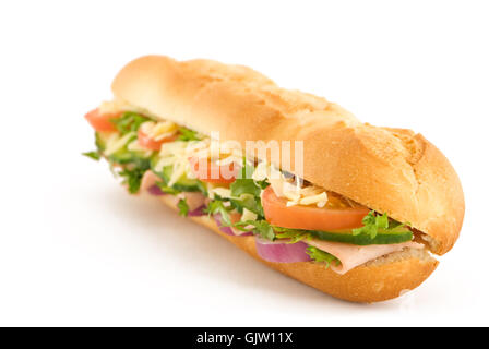 Sandwich di pomodoro prosciutto Foto Stock