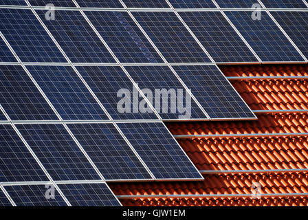 Il solare fotovoltaico fotovoltaico Foto Stock