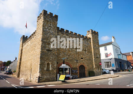 La Contea di vecchia prigione costruita nel 1748 ora il Museo la Collina di Mercato Buckingham Buckinghamshire REGNO UNITO Foto Stock