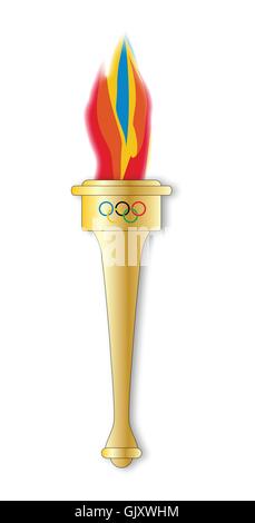 Torcia olimpica Illustrazione Vettoriale