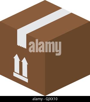 top box pacchetto Illustrazione Vettoriale