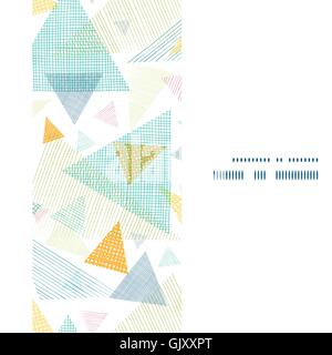 Vettore tessuto astratto triangoli telaio verticale modello senza giunture Illustrazione Vettoriale