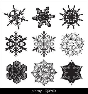 fiocchi di neve Illustrazione Vettoriale