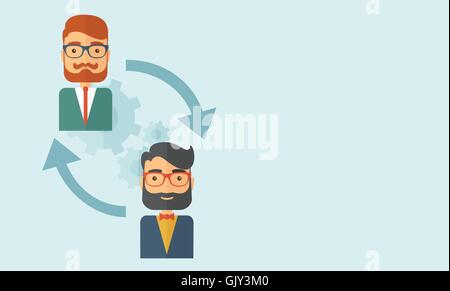 Sostituzione del dipendente Illustrazione Vettoriale