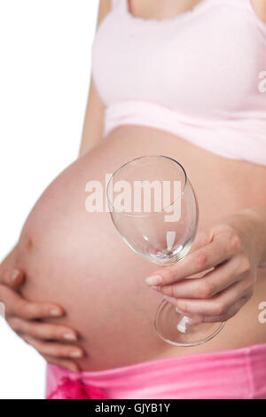 Donna alcol insalubrious Foto Stock