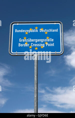 Border border crossing la giunzione Foto Stock