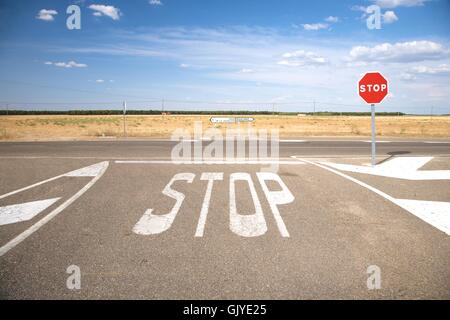 Segno del traffico di segnale Foto Stock