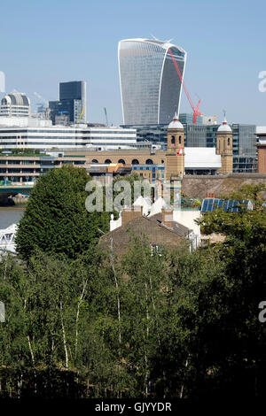 Una vista generale della skyline di Londra Foto Stock