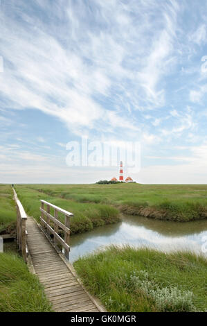 Lighthouse Trail Foto Stock