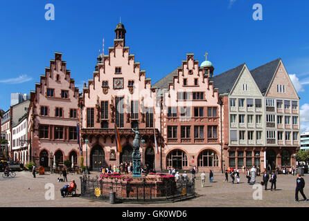 Roemerberg frankfurt Foto Stock