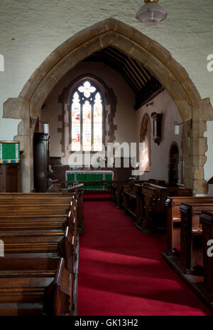 La Chiesa di Sant'Andrea Cleeve prima, Worcestershire, England, Regno Unito Foto Stock