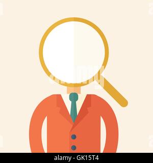 In cerca di un miglior Man. Illustrazione Vettoriale