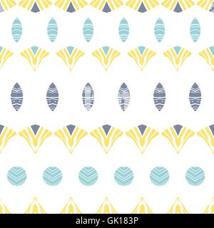 Abstract forme tribali strisce seamless sfondo pattern Illustrazione Vettoriale