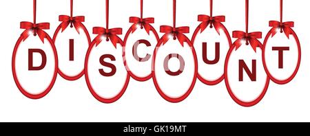 Icona di sconto appeso Illustrazione Vettoriale