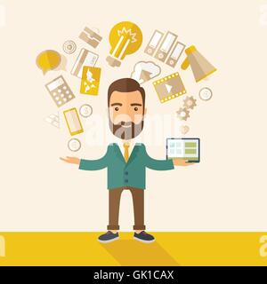 Multitasking Illustrazione Vettoriale