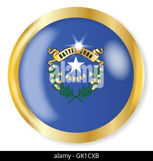 Nevada pulsante bandiera Illustrazione Vettoriale