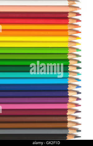 Isolato COLORE ARCOBALENO Foto Stock